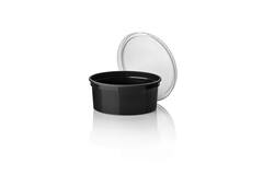 PP BAK ROND 350cc ZWART 500st